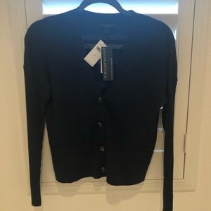 NWT Banana Republic Navy Blue Merino Wool Cardigan